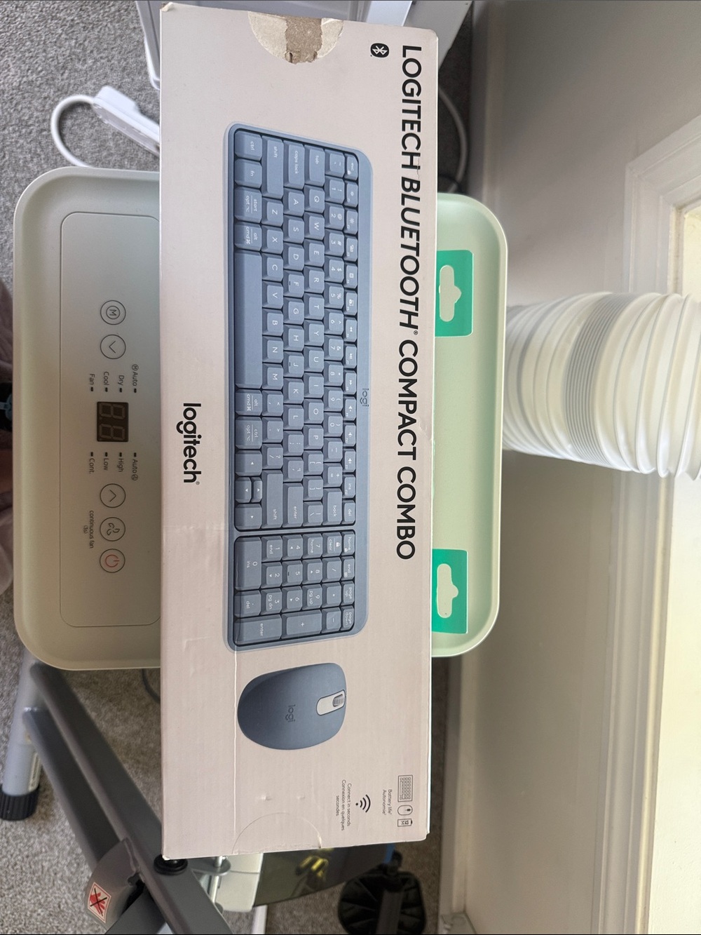 Logitech Compact Bluetooth Keyboard and Mouse Combo - Light Blue